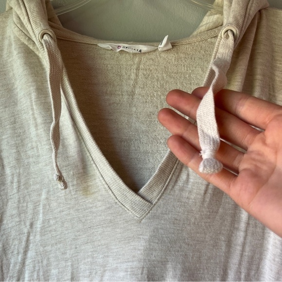 Athleta Cream Studio Split Neck Hoodie - Picture 6 of 12